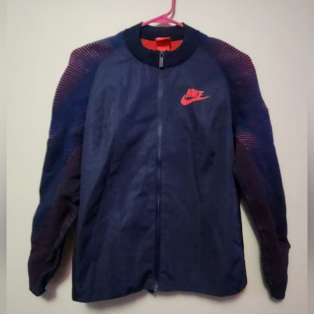 NIKE MENS DYNAMIC REVEAL JACKET 2016 828476-451 - BLUE AND RED - Medium